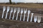 plastic cutlery waste
